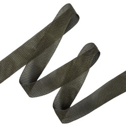 Окантовочная лента-бейка, цвет Тёмно-Серый 22мм (на отрез)  в Сыктывкаре