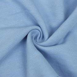 Ткань Футер 3-х нитка, Петля, цвет Светло-Голубой (на отрез)  в Сыктывкаре