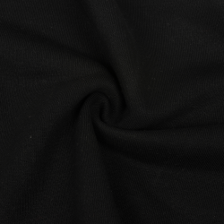 Ткань Футер 3-х нитка, Петля, цвет Черный (на отрез)  в Сыктывкаре