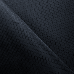 Ткань Оксфорд 300D PU Рип-Стоп СОТЫ, цвет Черный (на отрез)  в Сыктывкаре