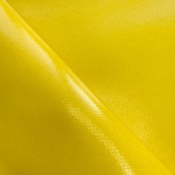 Ткань ПВХ 600 гр/м2 плотная, Жёлтый (Ширина 150см), на отрез  в Сыктывкаре
