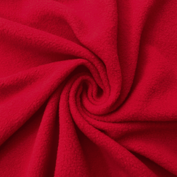 Флис Односторонний 130 гр/м2, цвет Красный (на отрез)  в Сыктывкаре