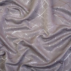 Ткань Блэкаут для штор светозатемняющая 75% &quot;Ледовое тиснение  Серый&quot;   в Сыктывкаре