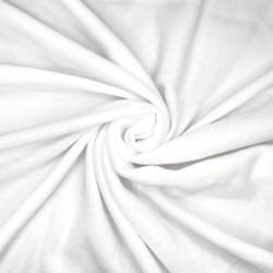 Флис Односторонний 130 гр/м2, цвет Белый (на отрез)  в Сыктывкаре