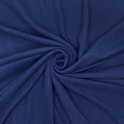 Ткань Флис Односторонний 130 гр/м2, цвет Темно-синий (на отрез)  в Сыктывкаре