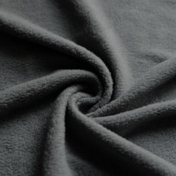 Ткань Флис Односторонний 130 гр/м2, цвет Серый (на отрез)  в Сыктывкаре