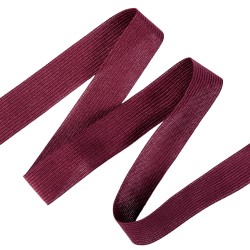 Окантовочная лента-бейка, цвет Бордовый 22мм (на отрез)  в Сыктывкаре
