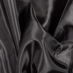 Ткань подкладочная Таффета 190Т, цвет Черный (на отрез)  в Сыктывкаре