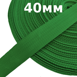 Лента-Стропа 40мм, цвет Зелёный (на отрез)  в Сыктывкаре