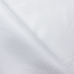 Ткань Оксфорд 300D PU Рип-Стоп СОТЫ, цвет Белый (на отрез)  в Сыктывкаре