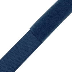 Контактная лента 25мм цвет Синий (велькро-липучка, на отрез)  в Сыктывкаре