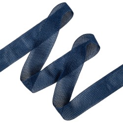 Окантовочная лента-бейка, цвет Синий 22мм (на отрез)  в Сыктывкаре