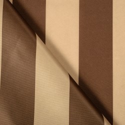 Ткань Оксфорд 300D PU, Бежево-Коричневая полоска (на отрез)  в Сыктывкаре