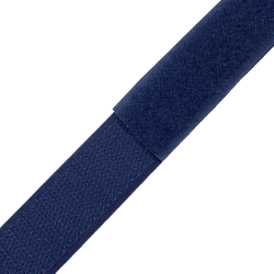 Контактная лента 25мм цвет Тёмно-Синий (Велькро-липучка), на отрез  в Сыктывкаре