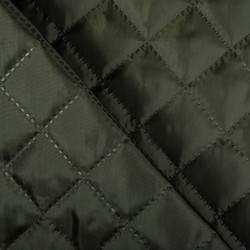 Стеганая подкладочная ткань с синтепоном (100гр/м2), цвет Хаки (на отрез)  в Сыктывкаре