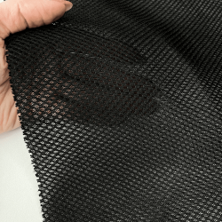 Сетка 3D трехслойная Air mesh 165 гр/м2, цвет Черный (на отрез)  в Сыктывкаре